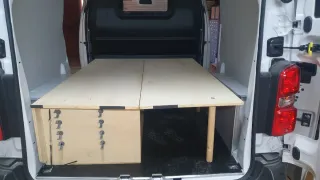 Mueble Cama Camper Madera