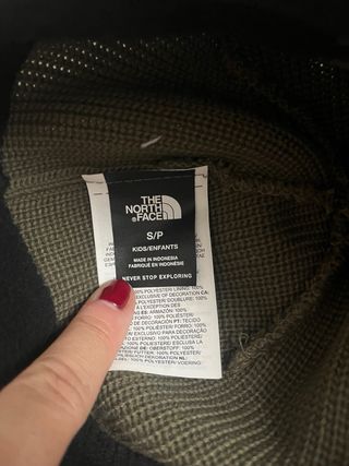 Gorro The North Face niño verde militar