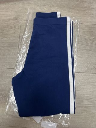 Adidas Leggings 3 Rayas Talla L Azul