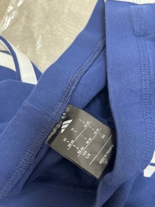 Adidas Leggings 3 Rayas Talla L Azul