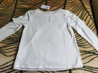 Blusa Sfera Volantes Blanca Talla M