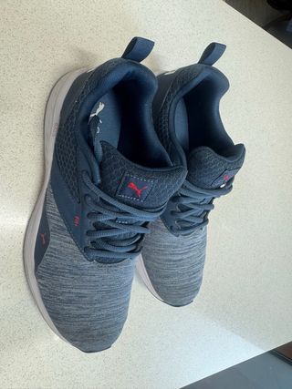 Zapatillas Puma Tela Azul/Gris