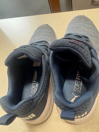 Zapatillas Puma Tela Azul/Gris