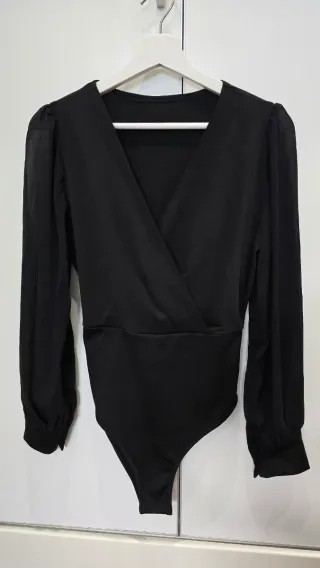 Body blusa manga larga