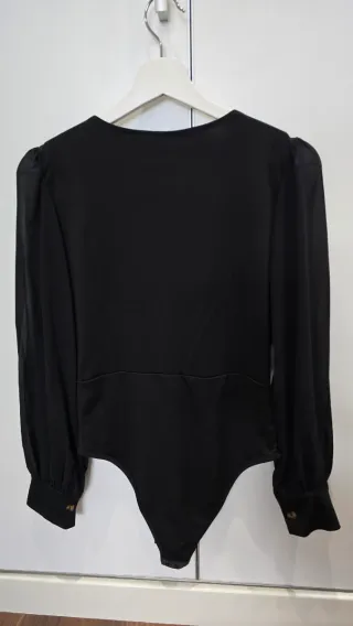 Body blusa manga larga