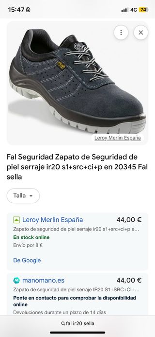 Zapatos de seguridad Fal Seguridad