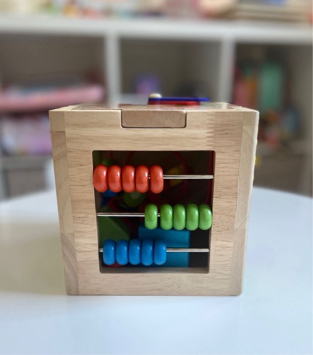 Cubo Actividades Montessori Madera 6 en 1
