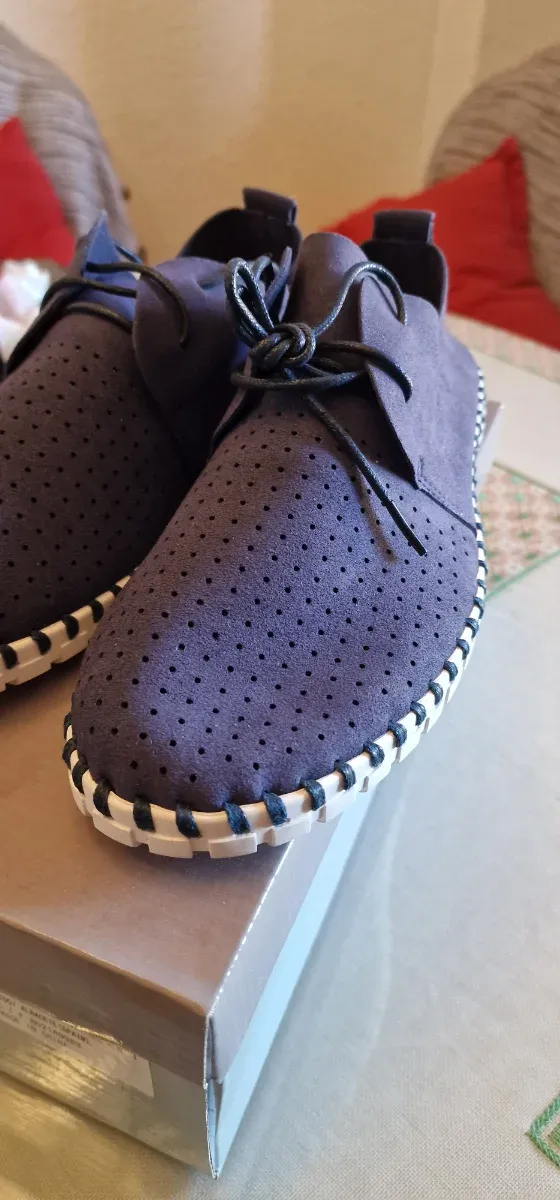 Zapatos cómodos hombre azul