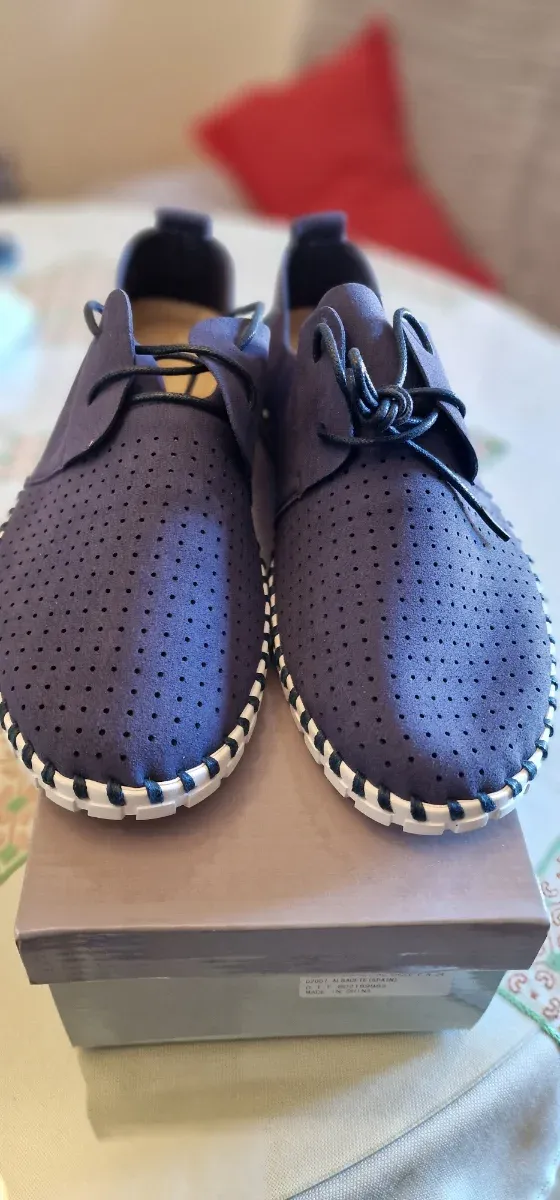 Zapatos cómodos hombre azul