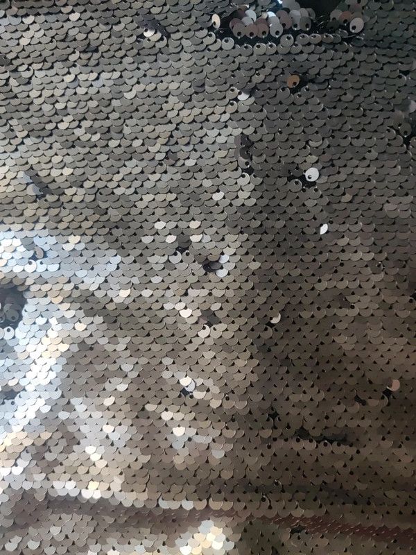 Top lentejuelas plateado Mango Talla S