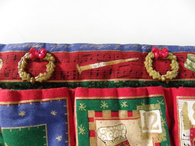 Calendario de Adviento de Tela Navideño