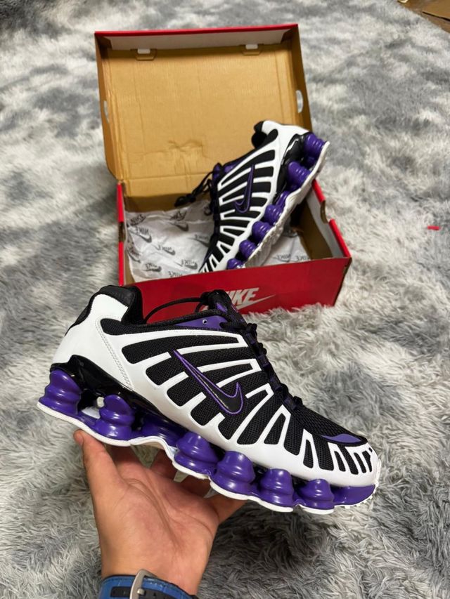 Zapatillas Nike Shox Morado Blanco talla 40 al 45