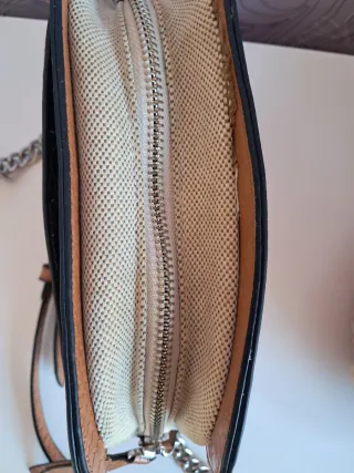 Bolso Parfois Cadena Marrón y Plateado