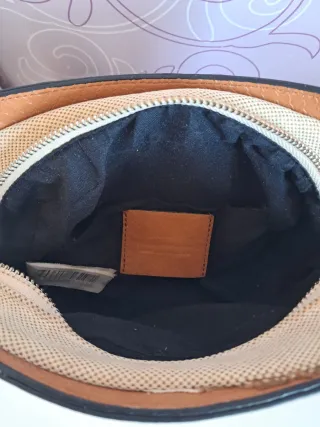 Bolso Parfois Cadena Marrón y Plateado