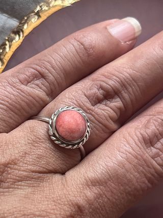 Anillo Rodocrosita Plata