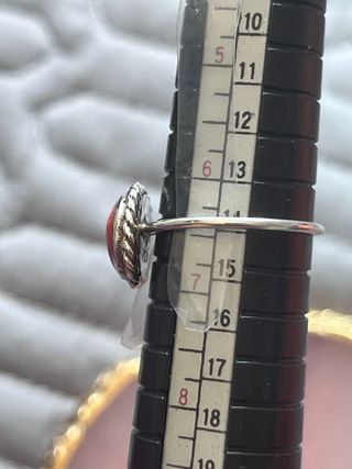 Anillo Rodocrosita Plata