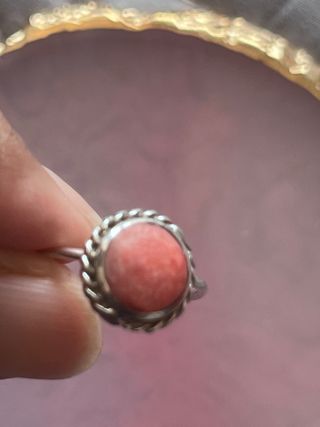 Anillo Rodocrosita Plata