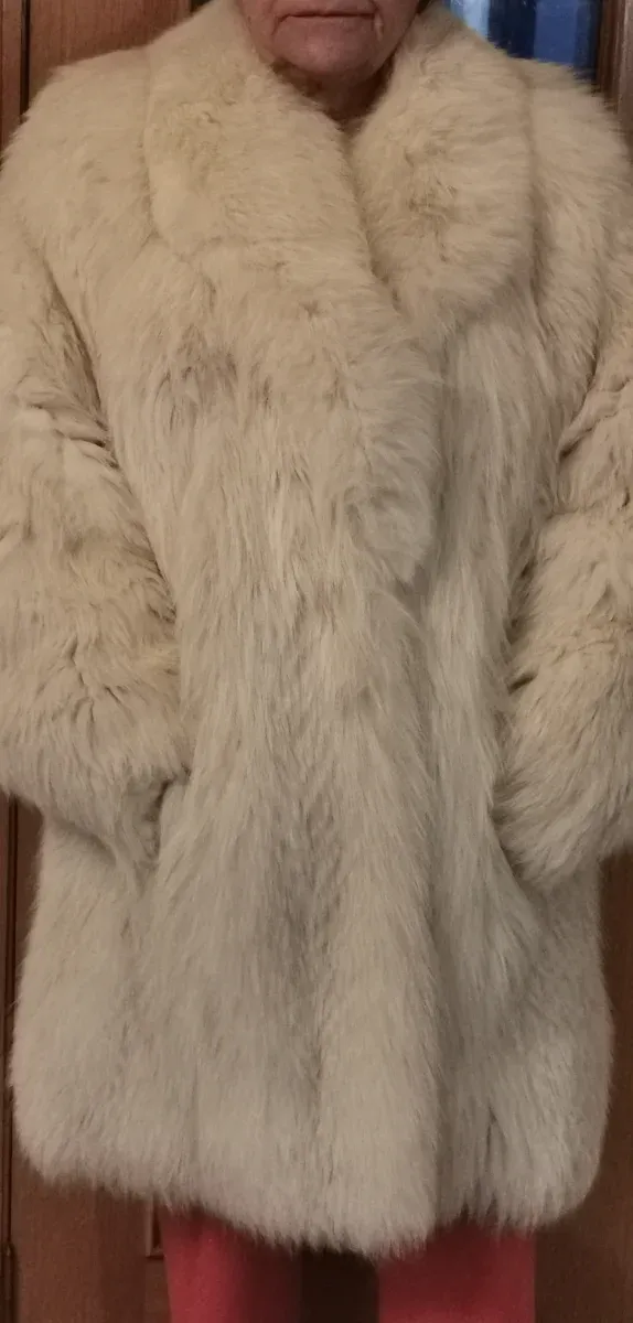 Chaquetón de zorro blanco