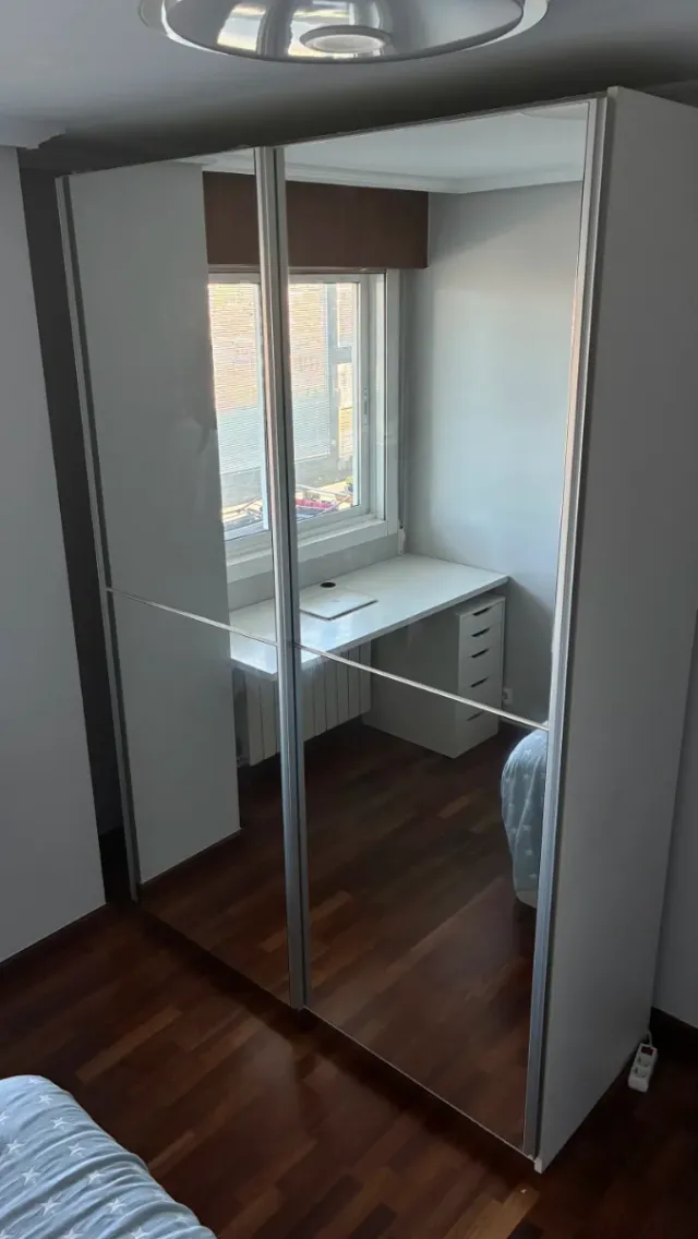 Armario blanco puertas correderas