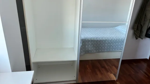 Armario blanco puertas correderas