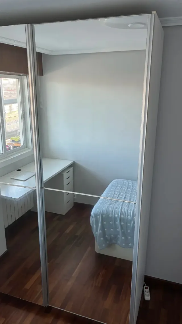 Armario blanco puertas correderas