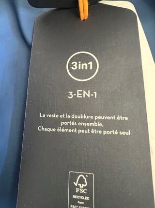 Abrigo Timberland 3 en 1 impermeable