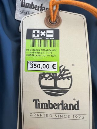 Abrigo Timberland 3 en 1 impermeable