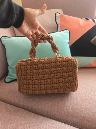 Bolso tejido a mano original