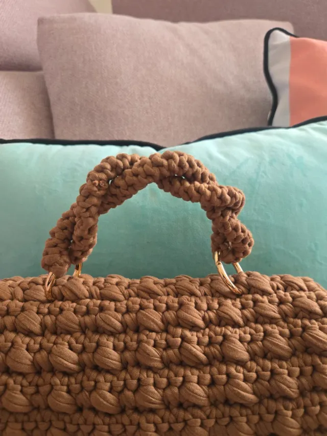 Bolso tejido a mano original