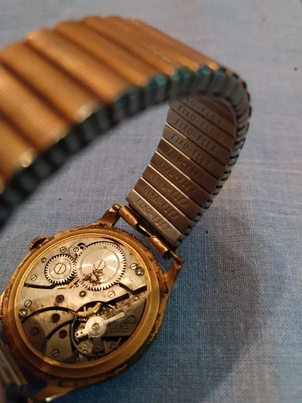 Relógio Tormas Vintage Dourado Anos 50