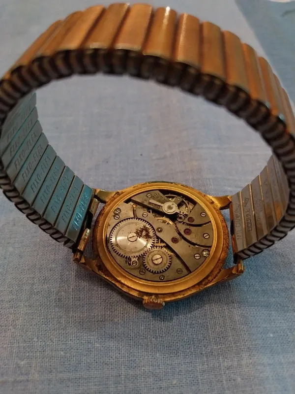 Relógio Tormas Vintage Dourado Anos 50