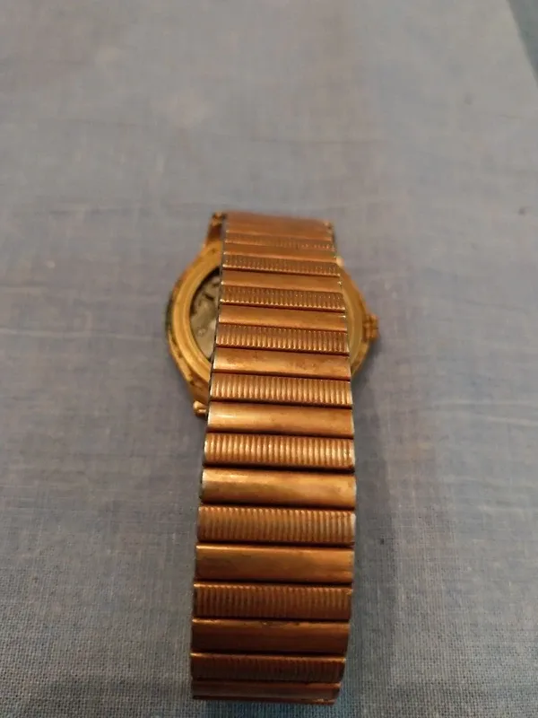 Relógio Tormas Vintage Dourado Anos 50