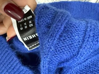 Maglioncino crop SHEIN blu