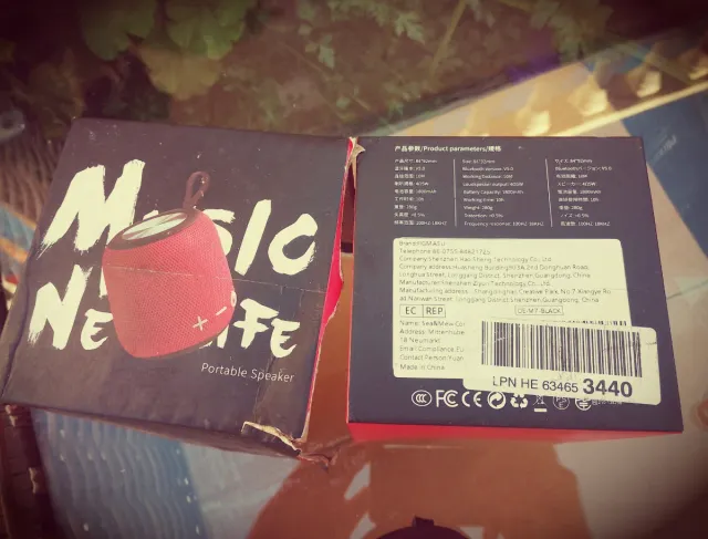 Altavoz Portátil FIGMASU Negro/Plata