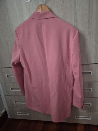 Blazer Zara Rosa Talla M