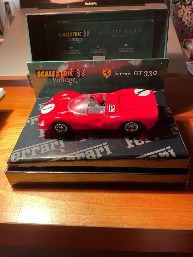 Coche Scalextric Vintage Corvette Edición Limitada