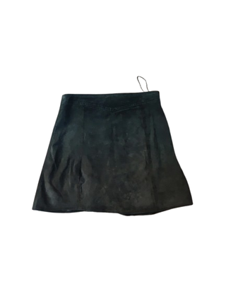 Falda Zara Piel Verde Talla S