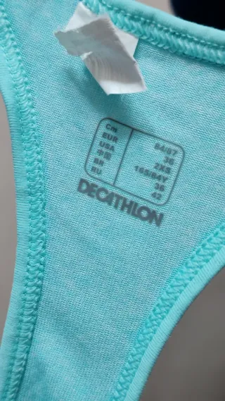 Camiseta tirantes Decathlon turquesa