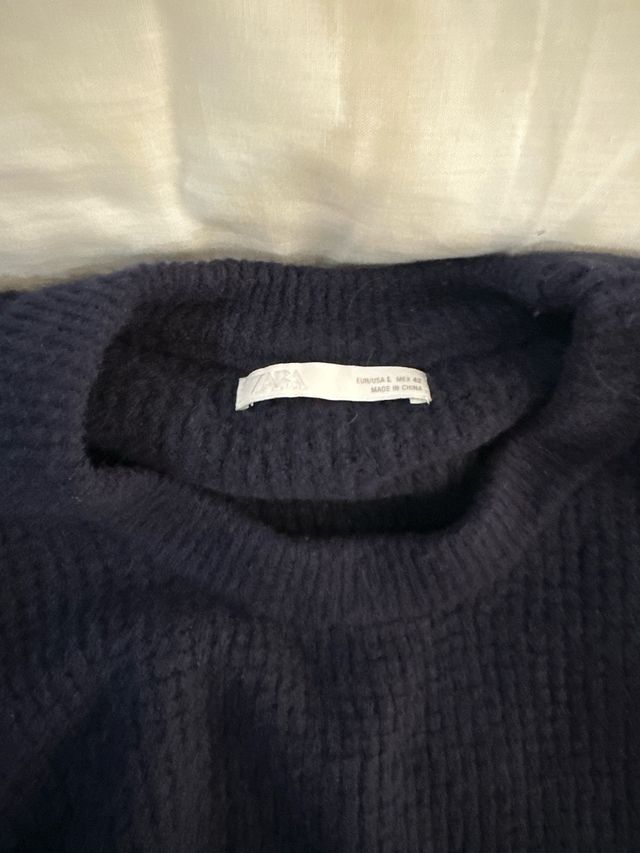 Jersey Zara Azul Marino Talla L