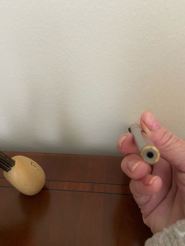 Pluma Montblanc Acero y Oro.