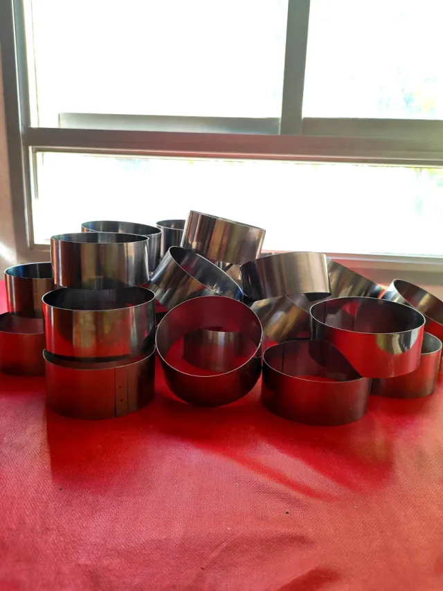 Juego de moldes redondos de metal
