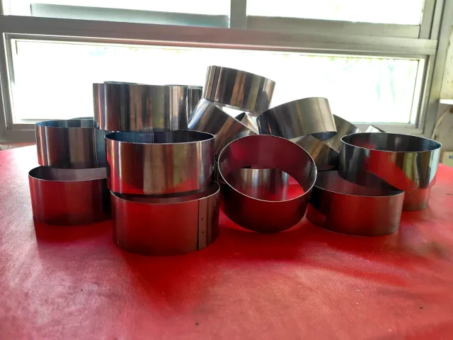 Juego de moldes redondos de metal