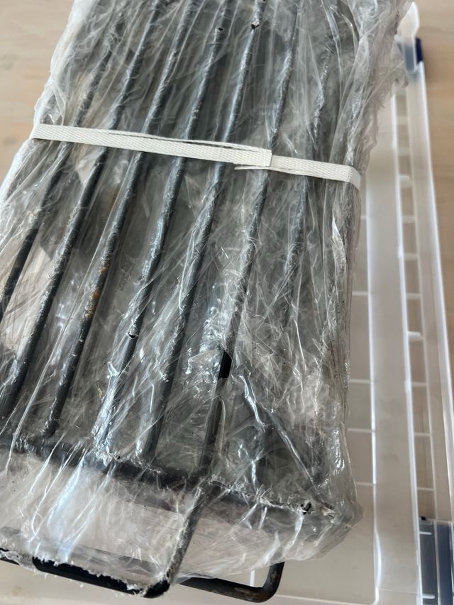 Barbacoa de hierro negra