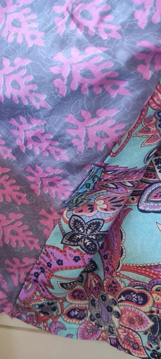 Kimono de seda estampado