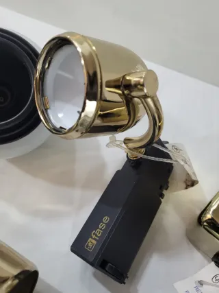 Recambios Iluminación Marca FASE nuevos Oro/Blanco