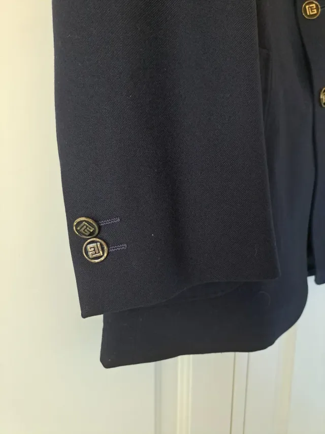 Chaqueta Pierre Balmain Vintage Hombre Azul