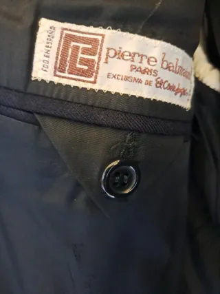 Chaqueta Pierre Balmain Vintage Hombre Azul