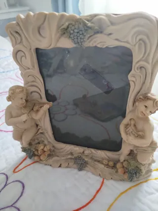 Juego tocador italiano figuras querubines