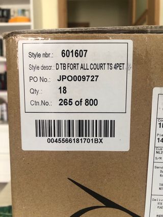 Caja de pelotas de tenis Dunlop