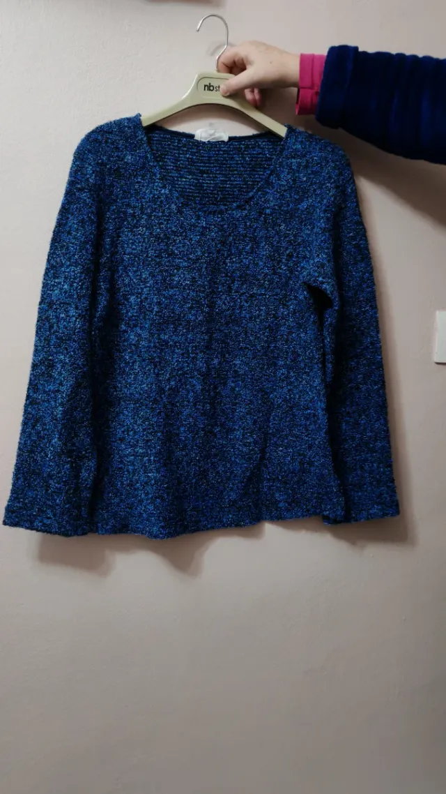 Jersey Valentine fashion azul/negro Talla L